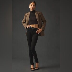 Anthropologie l PAIGE Hoxton Ultra Skinny Black Jeans - Sz 28